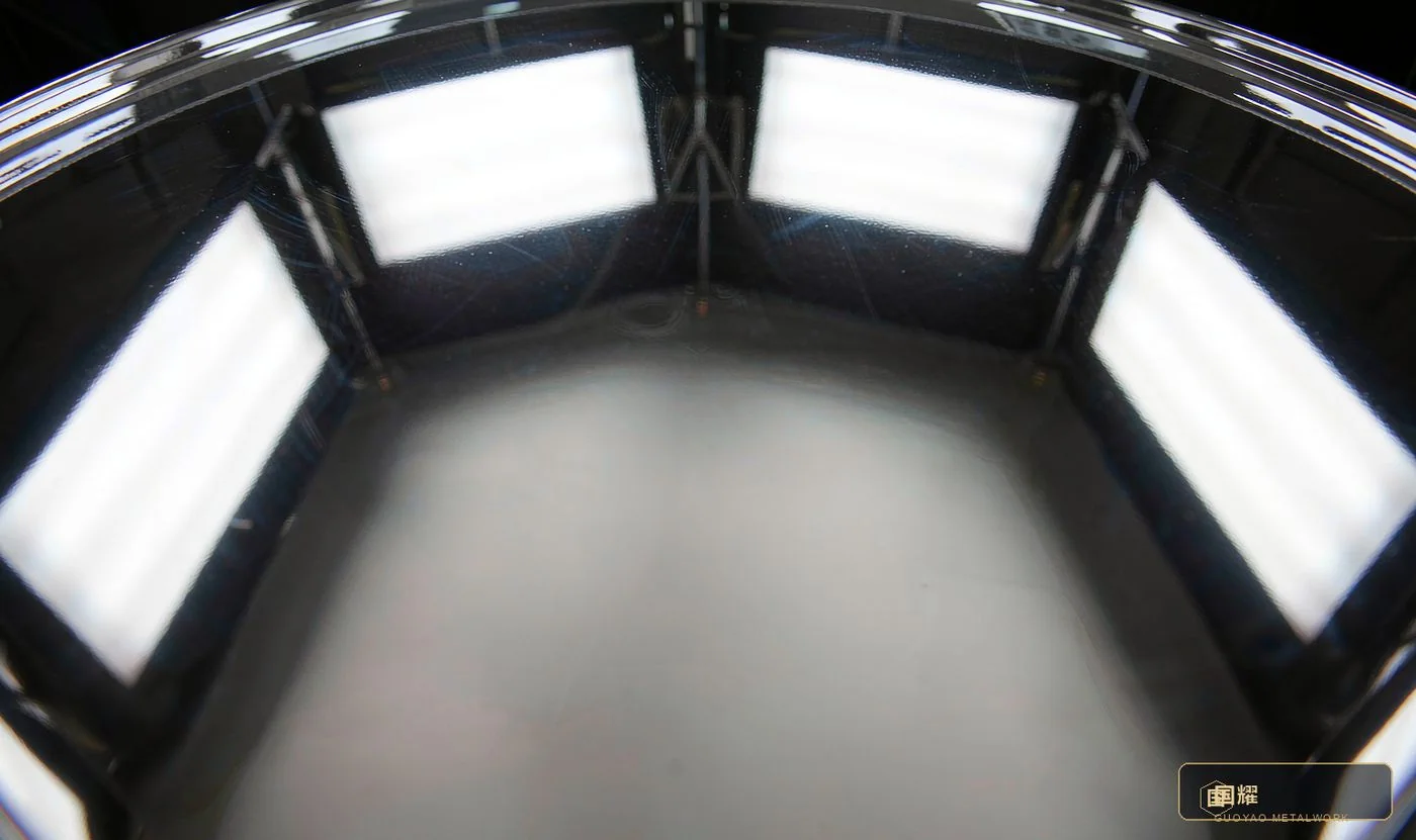 8K mirror polish close-up
