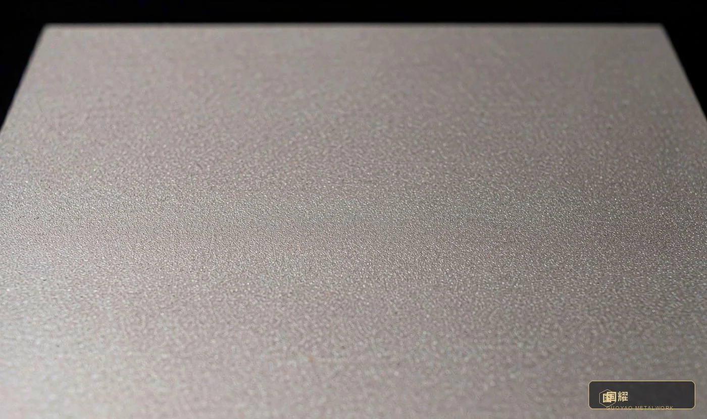 Matte shot-blasted finish close-up