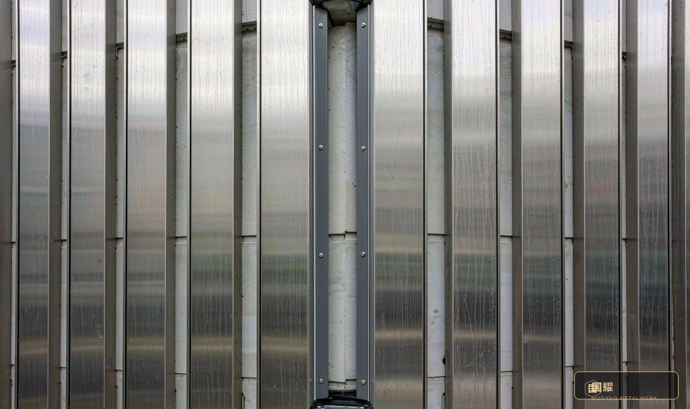Expansion joint in the field: 15–20 mm wide, sliding cover plate above, spaced every 6–8 m