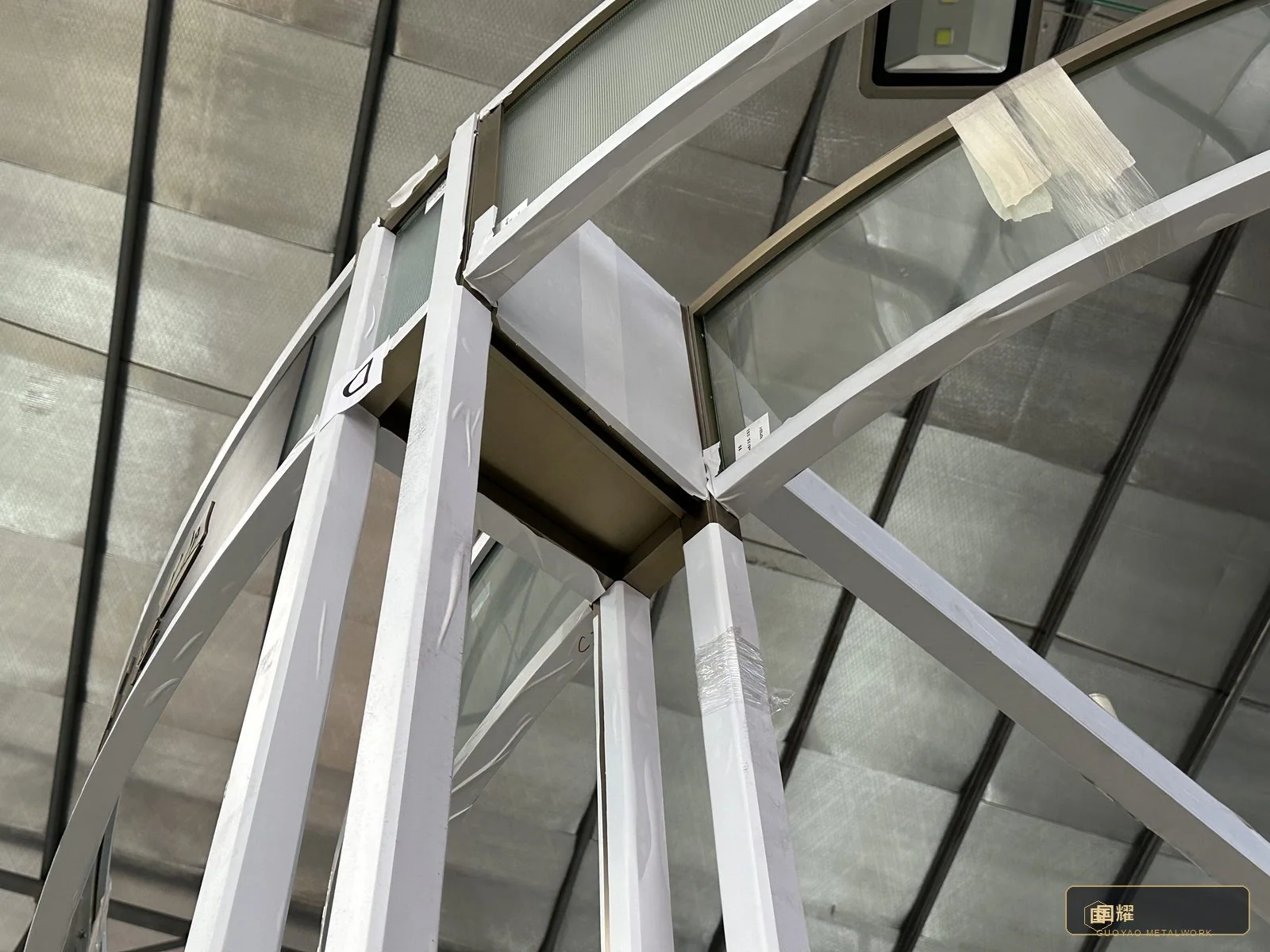 Column head bracket node detail