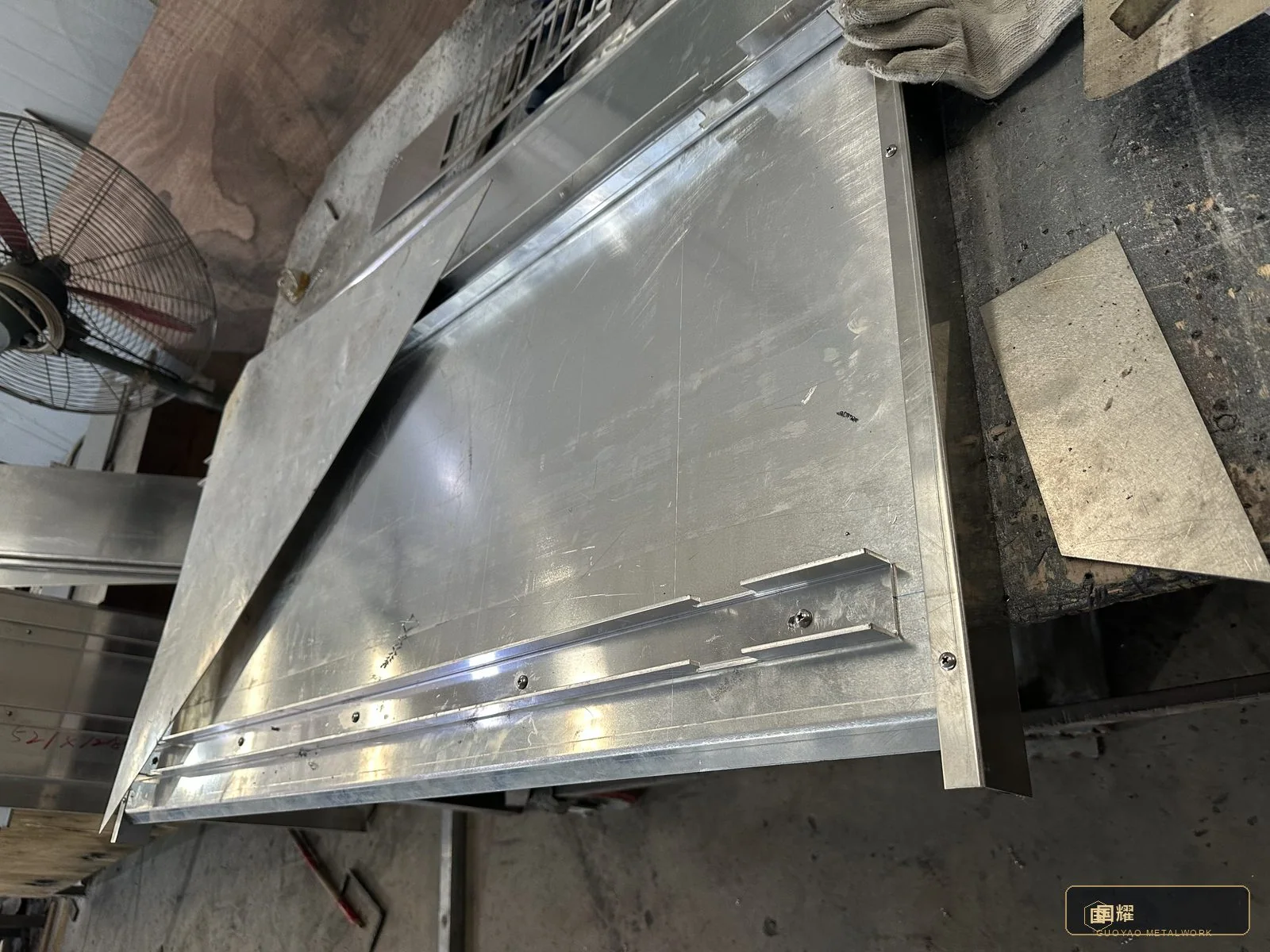 A single panel staged for edge treatment.